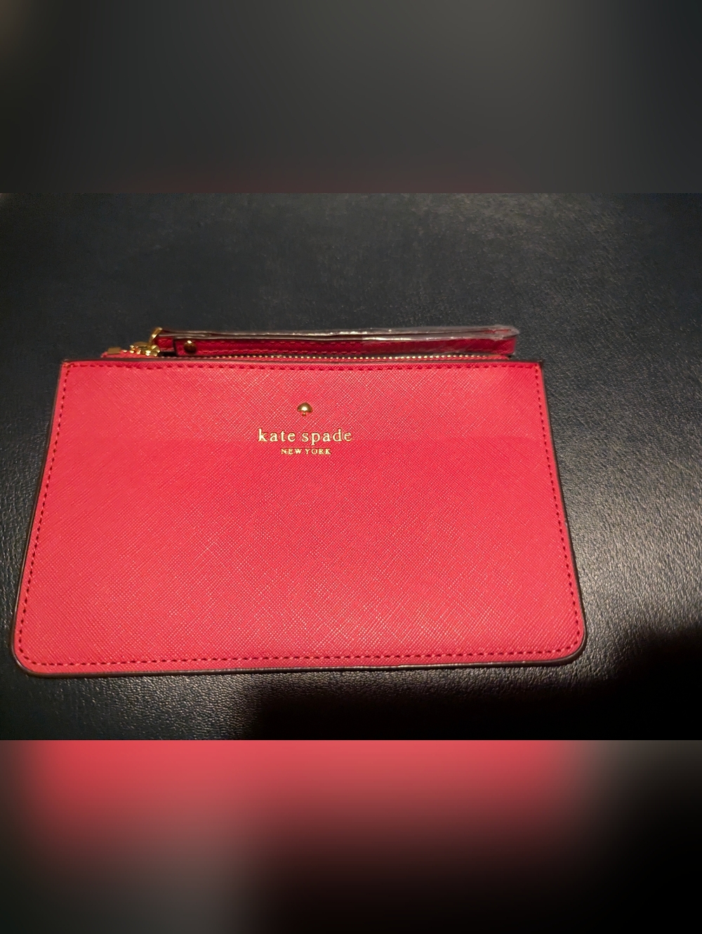 kate spade Pink Saffiano Wristlet Clutch with Strap - Picture 4 of 5
